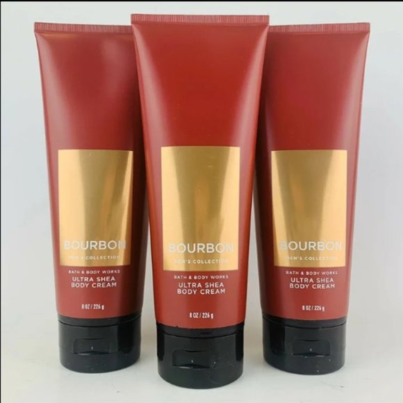 3 Bath & Body Works Bourbon Body Creams ~ Men's Collection ~ 8 oz ~ Brand New!